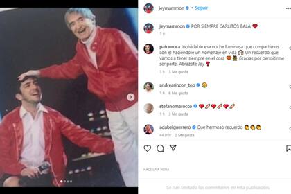 Jey Mammon se despidió de Carlitos Balá (Foto: Instagram)