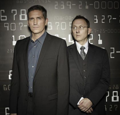 Jim Cazaviel (izquierda) protagonizó la popular serie "Person of Interest"
