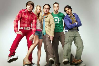 Jim Parsons junto al elenco inicial de The Big Bang Theory