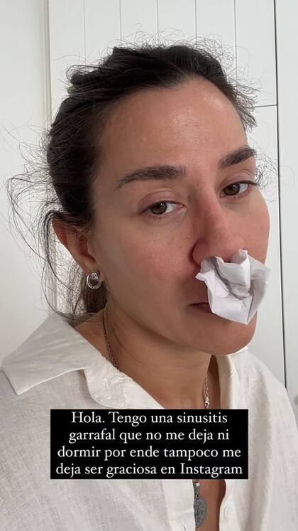 Jimena Barón contó que tiene sinusitis, lo cual le dificultaba el sueño (Foto: Instagram @jmena)