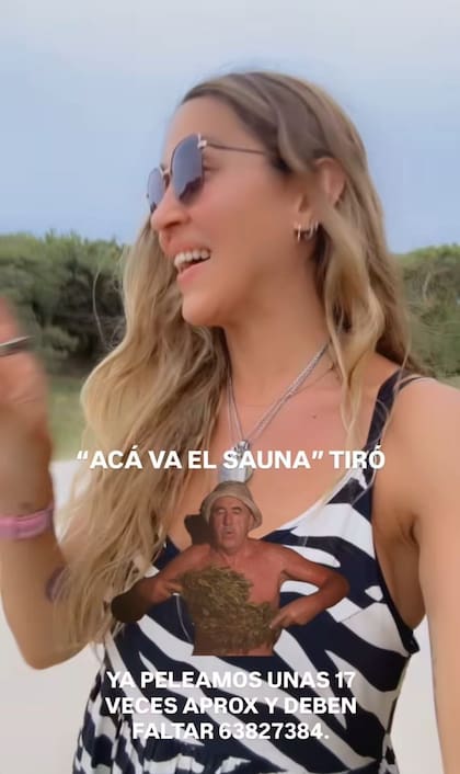 Jimena Baron en sus historias de Instagram