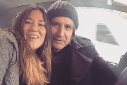 Jimena Barón junto a su papá