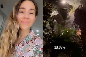 Jimena Barón mostró cómo está tras el paso del huracán Milton