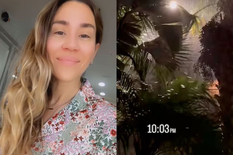 Jimena Barón contó cómo vivió en carne propia el paso del huracán Milton: “Muy asustados”
