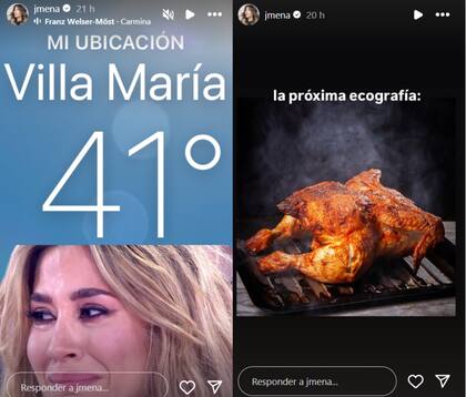 Jimena Barón se sorprendió por el calor al llegar a Villa María