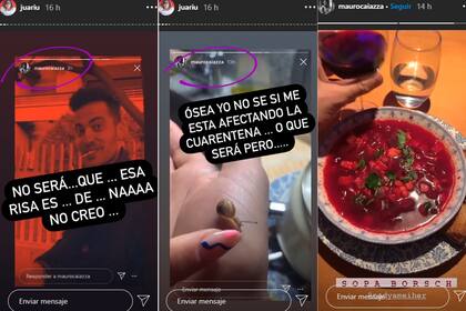 Jimena Barón y Mauro Caiazza: los guiños virtuales a través de las historias de Instagram del bailarín