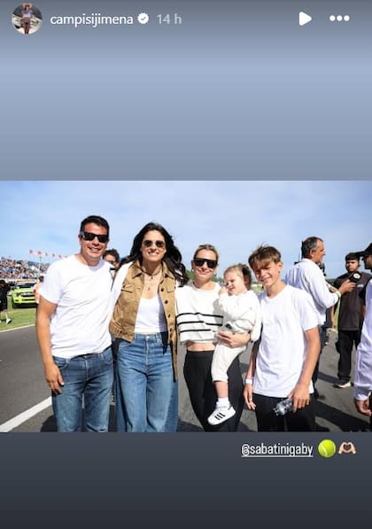 Jimena Campisi se sacó una foto con Gabriela Sabatini