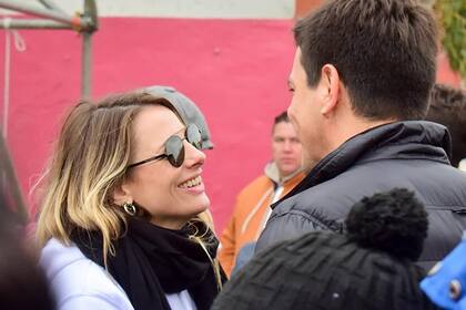 Jimena Campisi y el intendente del Partido de la Costa, Cristian Cardozo