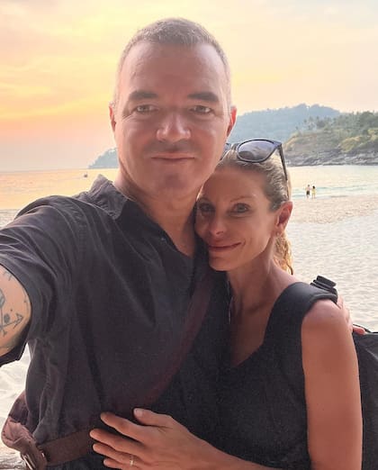Jimena Cyrulnik y su marido Facundo, con quien mantiene una convivencia particular