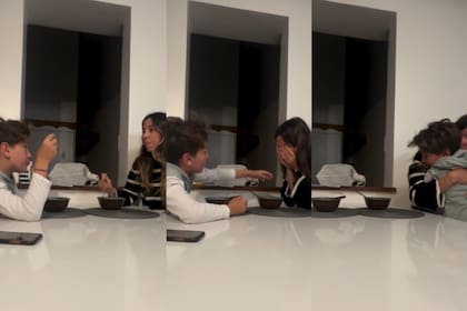 Jimena le hizo una cámara oculta a Momo para sorprenderlo con entradas y pasajes para la final de la Copa América (Foto: Captura de video / Instagram @jmena)