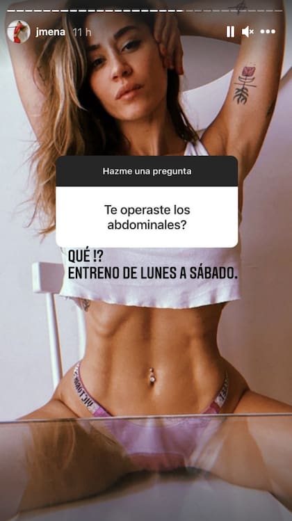 Jimena respondió la pregunta que muchos se hacen. Fuente: Instagram