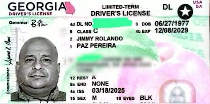 Jimmy contaba con una licencia de conducir vigente hasta 2029 al momento de su detención