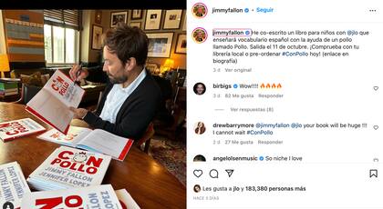 Jimmy Fallon dio la primicia sobre su libro con JLo en las redes sociales