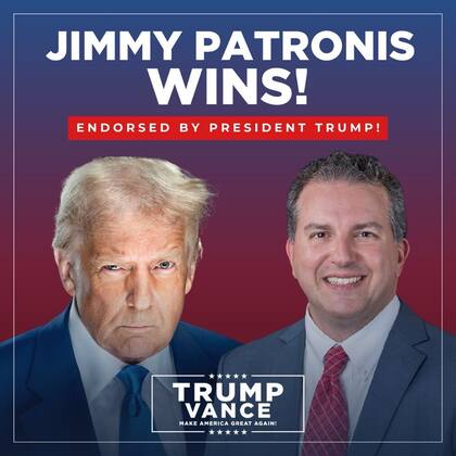 Jimmy Patronis, nuevo representante del distrito 1, logró una ventaja de 15 puntos pese a que su rival demócrata triplicó su recaudación de fondos