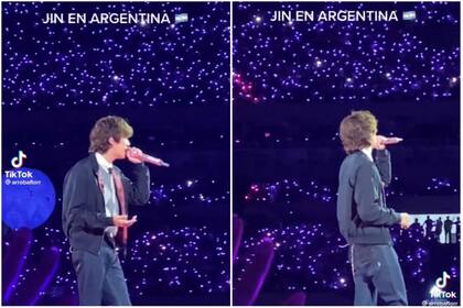 Jin de BTS estuvo en la Argentina y cantó "The Astronaut" (Foto: Captura de video)