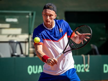 Jiri Lehecka, de 20 años y 94° del mundo, el primer singlista checo.