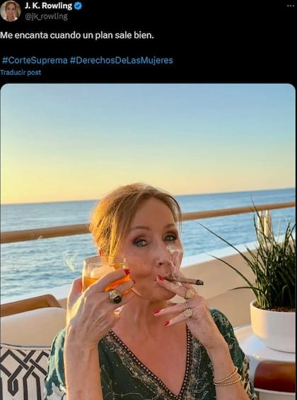 J.K.Rowling celebró el fallo de la Corte Suprema y recibió varias críticas al respecto