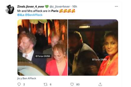 JLO y Ben Affleck fueron captados mientras tenían una cita en París
