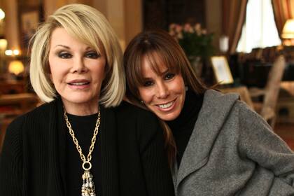 Joan Rivers junto a su hija, Melisa