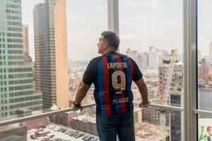 Joan Laporta en las oficinas de The New York Times: "Tengo una deuda moral con Messi", dijo