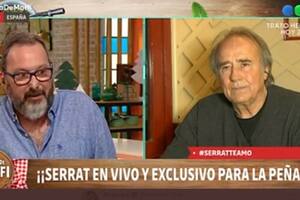 Joan Manuel Serrat habló de su despedida de los escenarios y Rozín se quebró al aire