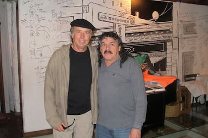 Joan Manuel Serrat, otro habitué durante sus visitas a la Argentina