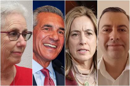 Joanne Kuniansky (Partido de los Trabajadores Socialistas), Jack Ciattarelli (Partido Republicano), Mikie Sherrill (Partido Demócrata) y Vic Kaplan (Partido Libertario)