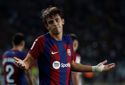 Joao Felix, ex Barcelona, con presente en el fútbol árabe (AP Foto/Joan Monfort)