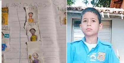 João Gabriel vive con su familia en el municipio brasileño de Goiânia y sus padres no le pueden comprar las figuritas.