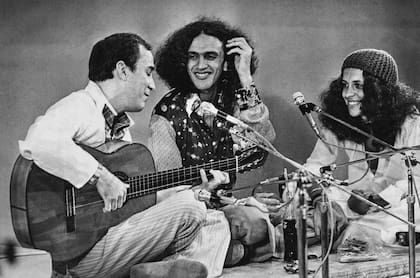 João Gilberto, Caetano Veloso y Gal Costa