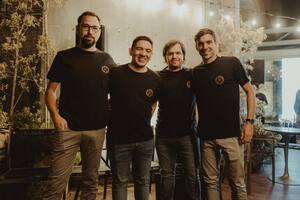 Joaquín Cochero, Nicolás Verderosa, Nicolás Albarellos y Germán Trautman, socios, amigos y fundadores de Kephi Gallery