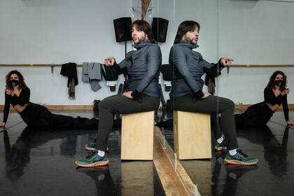 Joaquín Cortés, en pleno ensayo de su último espectáculo Esencia, en Madrid