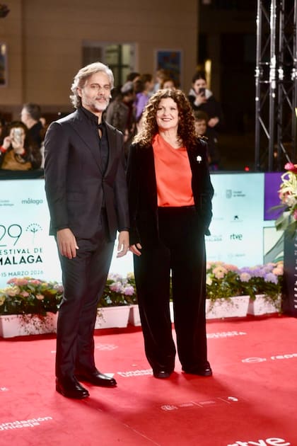 Joaquín Furriel, en la alfombra roja con la ministra de cultura porteña, Gabriela Ricardes