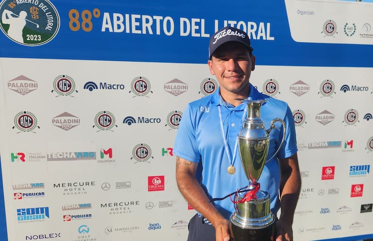 El amateur Joaquín Ludueña ganó el Abierto del Litoral y superó a las figuras locales