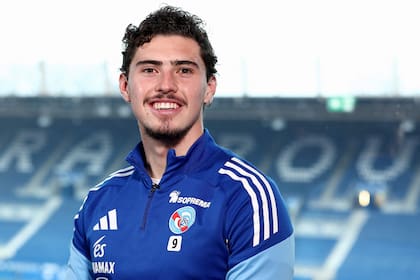 Joaquín Panichelli, el delantero argentina de buen presente en Estrasburgo (Photo by FREDERICK FLORIN / AFP)