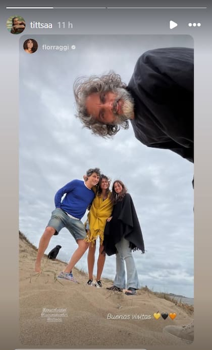 Joaquín y Marta con amigos en Punta del Este