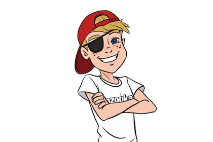 Joe Bazooka, el protagonista de las pequeñas tiras cómicas.