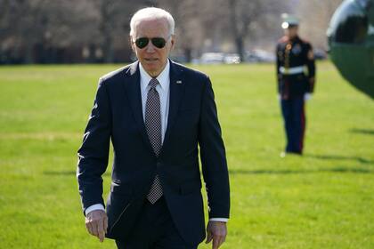 Joe Biden, al regreso de su viaje a Delaware