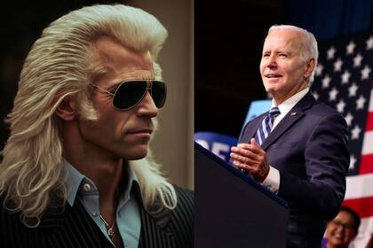 Joe Biden, con look retro