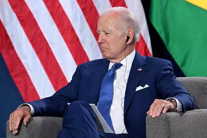 Joe Biden, en la cumbre. (Photo by Jim WATSON / AFP)