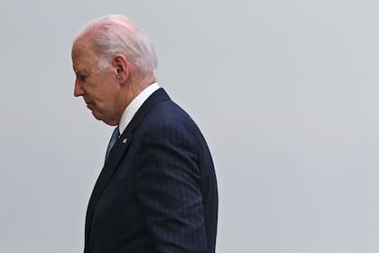 Joe Biden, en su visita a París. (SAUL LOEB / AFP)