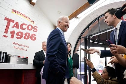 Joe Biden estuvo en Tacos 1986 en Los Ángeles, California