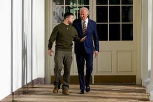 En su primer viaje afuera de Ucrania desde que comenzó la guerra, Zelensky se reunió con con Biden en EE.UU.