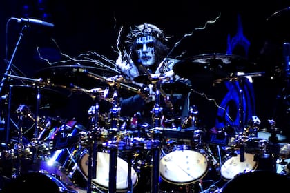 Joey Jordison, en sus tiempos de baterista de Slipknot
