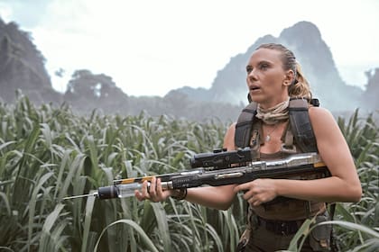 Johansson en una escena de Jurassic Park: renace