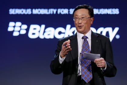 John Chen ayer, durante el anuncio de BES 12