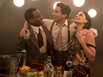 John David Washington, Christian Bale y Margot Robbie
