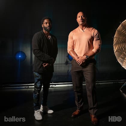 John David Washington y Dwayne Johnson actuaron juntos en la serie Ballers (Foto: Instagram @ballershbo)