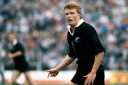 John Gallagher con la camiseta de los All Blacks que lo llevó a la fama, además de transformarlo en uno de los preferidos de la gente