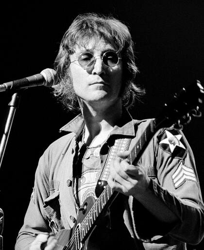 John Lennon durante una presentacin en Nueva York, el 30 de agosto de 1972